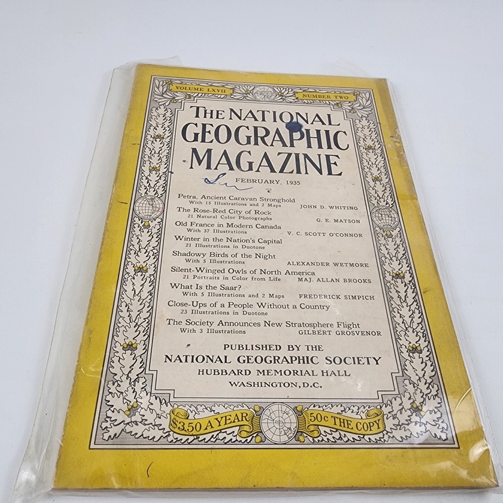 National Geographic Magazine February 1935 No Insert